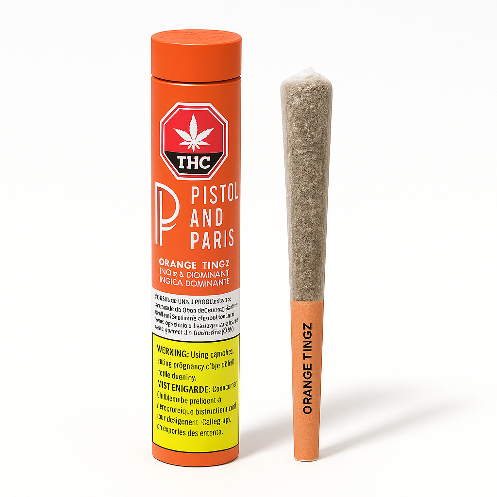 Orange Tingz - 1 x 1g Indica Joints | Pistol and Paris