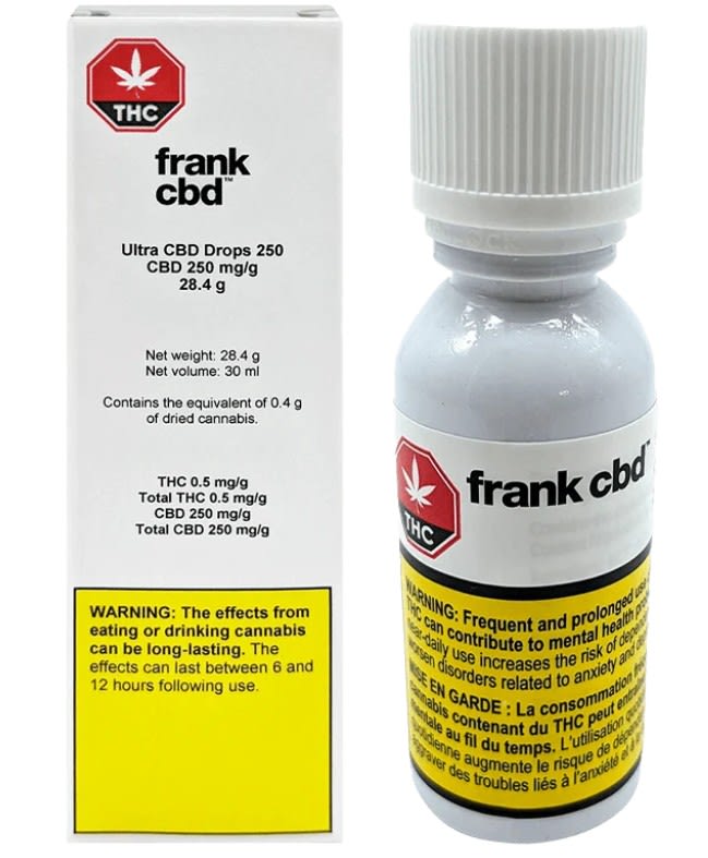 Ultra Cbd Drops 250 -  28.4g Sativa Oils | Frank Cbd