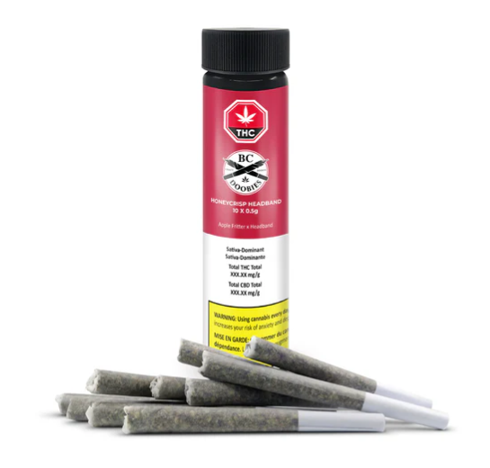 Honeycrisp Headband - 10 X 0.5g Sativa Joints | BC Doobies