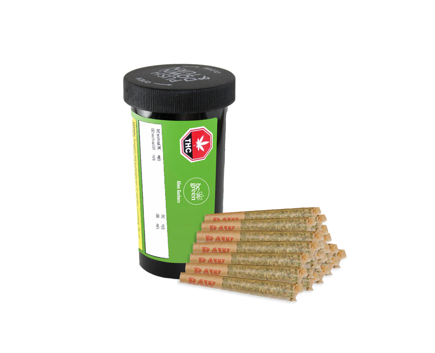 Alien Gushers - 20 X 0.5g Indica Joints | Bc Green