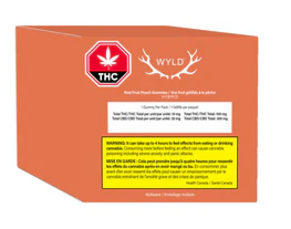 Real Fruit Peach THC:CBD Gummies - 10 X 4g Hybrid Gummies | Wyld