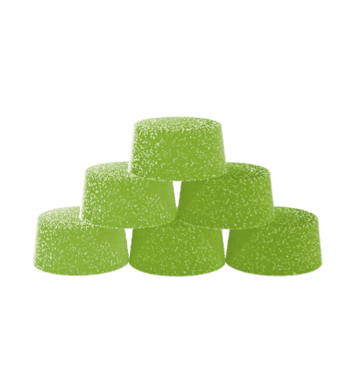 Sour Green Apple Live Resin Chews - 30 X 10mg THC Hybrid Gummies | Biggies