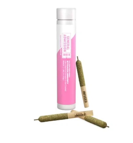 Strazzleberry Diamond Infused - 3 X 0.5g Indica Infused Joints | General Admission