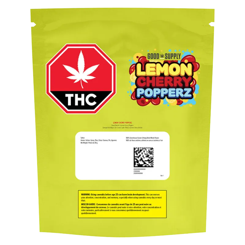 Lemon Cherry Popperz - 28g Sativa Whole Flower | Good Supply