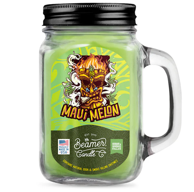 Candle Co.  Candle  12oz Glass  Mason Jar  Maui Melon