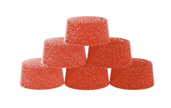 Product image Peach Lime Fizz Live Resin THC:CBC Chews - 6 X 8g 10:10mg Hybrid Gummies | Biggies 1