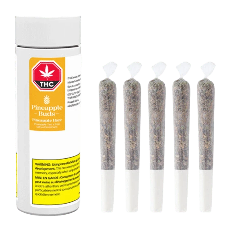 Pineapple Haze - 5 x 0.5g Sativa Joints | Pineapple Buds