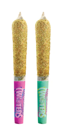 Twisters - Bubba & Rainbow - 2 X 0.5g Blend Infused Joints | Rizzlers