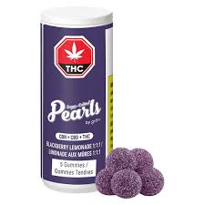 Product image Blackberry Lemonade 1:1:1 - 5 x 2mg Indica Gummies | Pearls by Gron 1