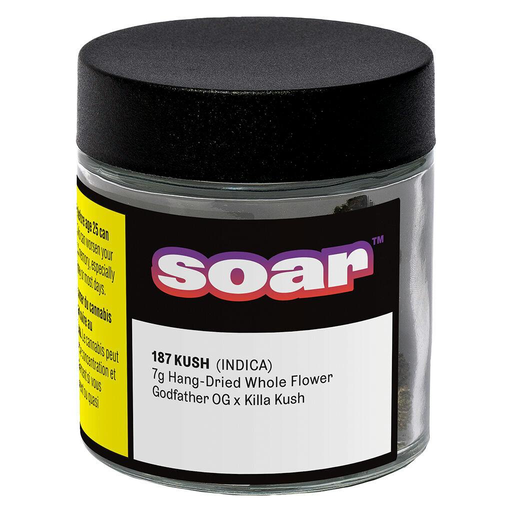 187 Kush - 7g Indica Whole Flower | Soar