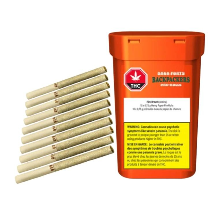 Backpackers Liquid Imagination - 10 X 0.75g Hybrid Joints | Back Forty