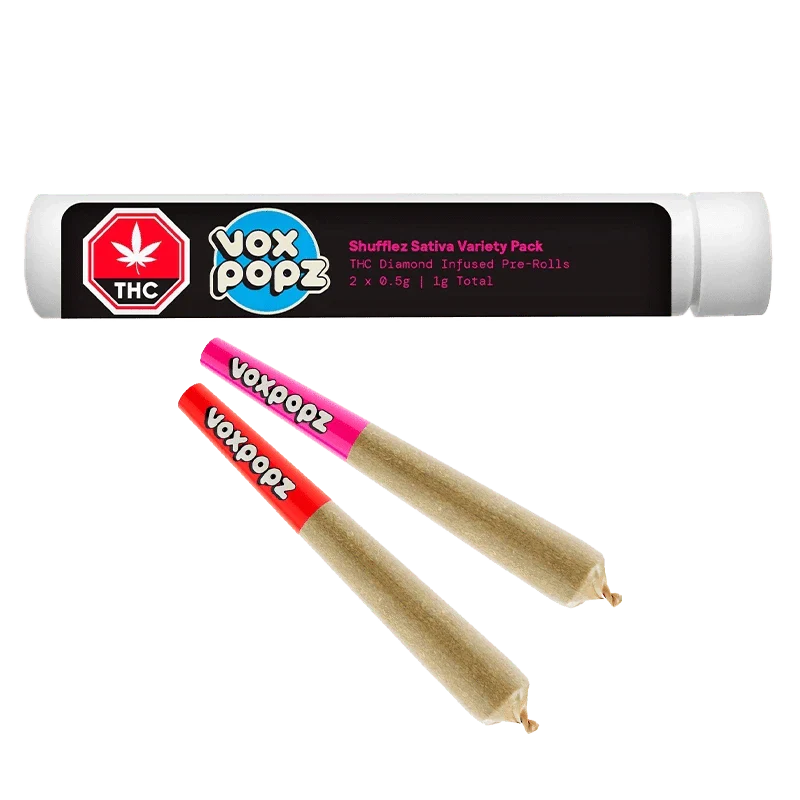 Shufflez Sativa Diamond Infused - 2 X 0.5g Sativa Infused Joints | Vox