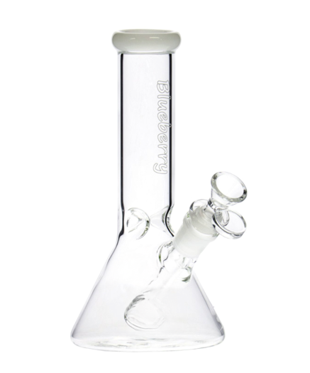  8" Mini Beaker Bong (White) | Blueberry