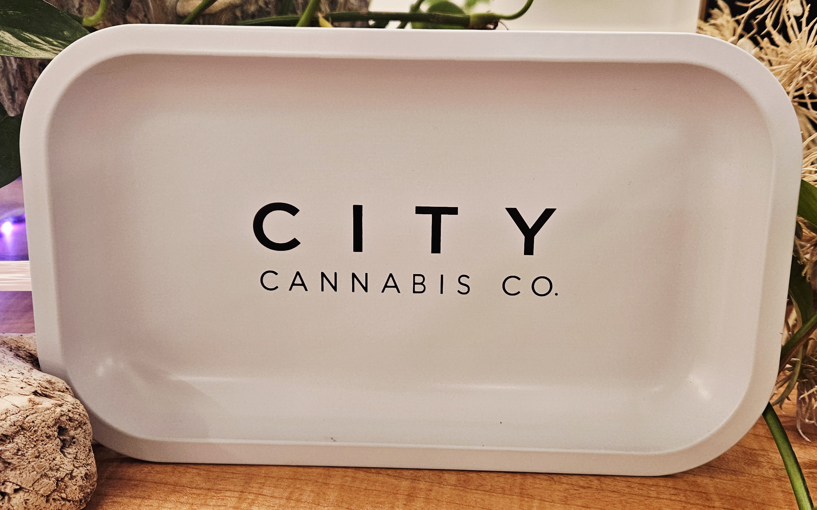 City Branded  Rolling Tray Medium White  Other