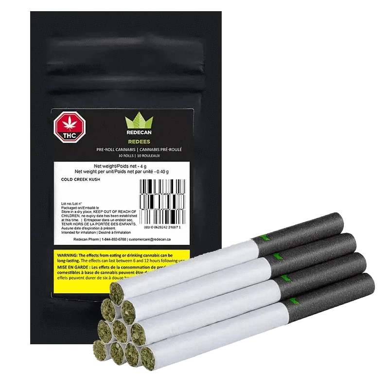 Product image Redees Cold Creek Kush - 10 x 0.4g Sativa Joints | Redecan 1