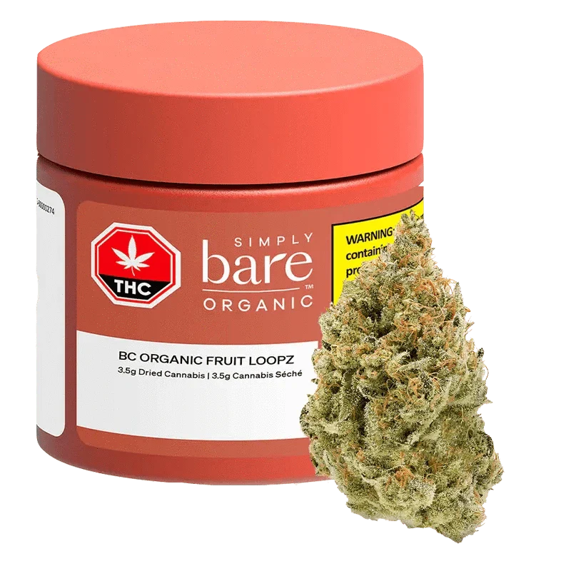果物 cyaro BC Organic Fruit Loopz - 3.5g Sativa Flower | Simply Bare | Kiaro