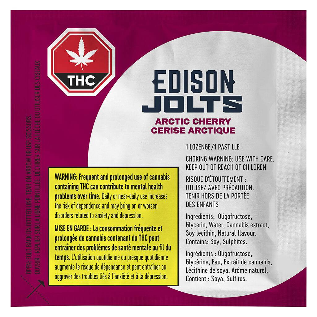 Jolts Arctic Cherry Lozenge - 1 x 10 mg Sativa Candy | Edison