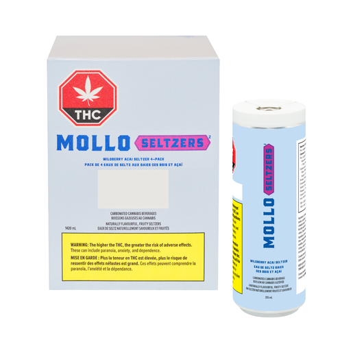 Wildberry Acai Seltzer 355ml 4-Pack | Mollo
