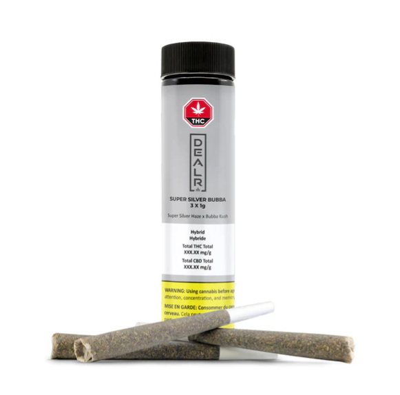 Super Silver Bubba -  3 X 1g Hybrid Joints | Dealr
