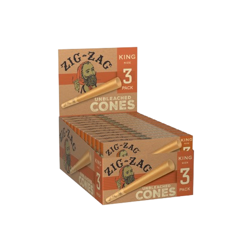 Product image Zig Zag  Unbleached King Size Cones 3 Pack 1