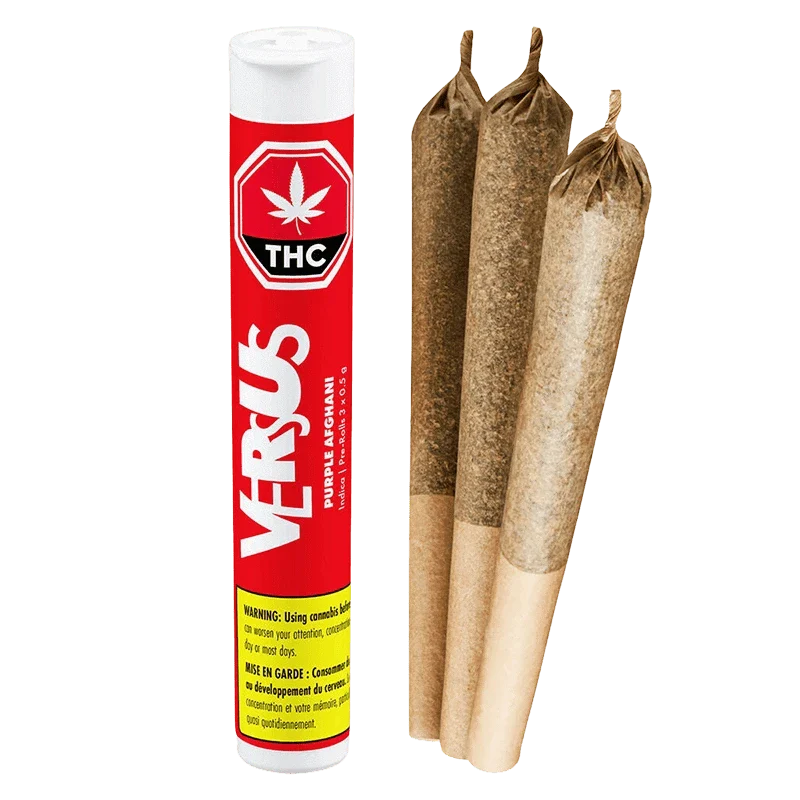 Purple Afghani 3 x 0.5g Indica Joints | Versus