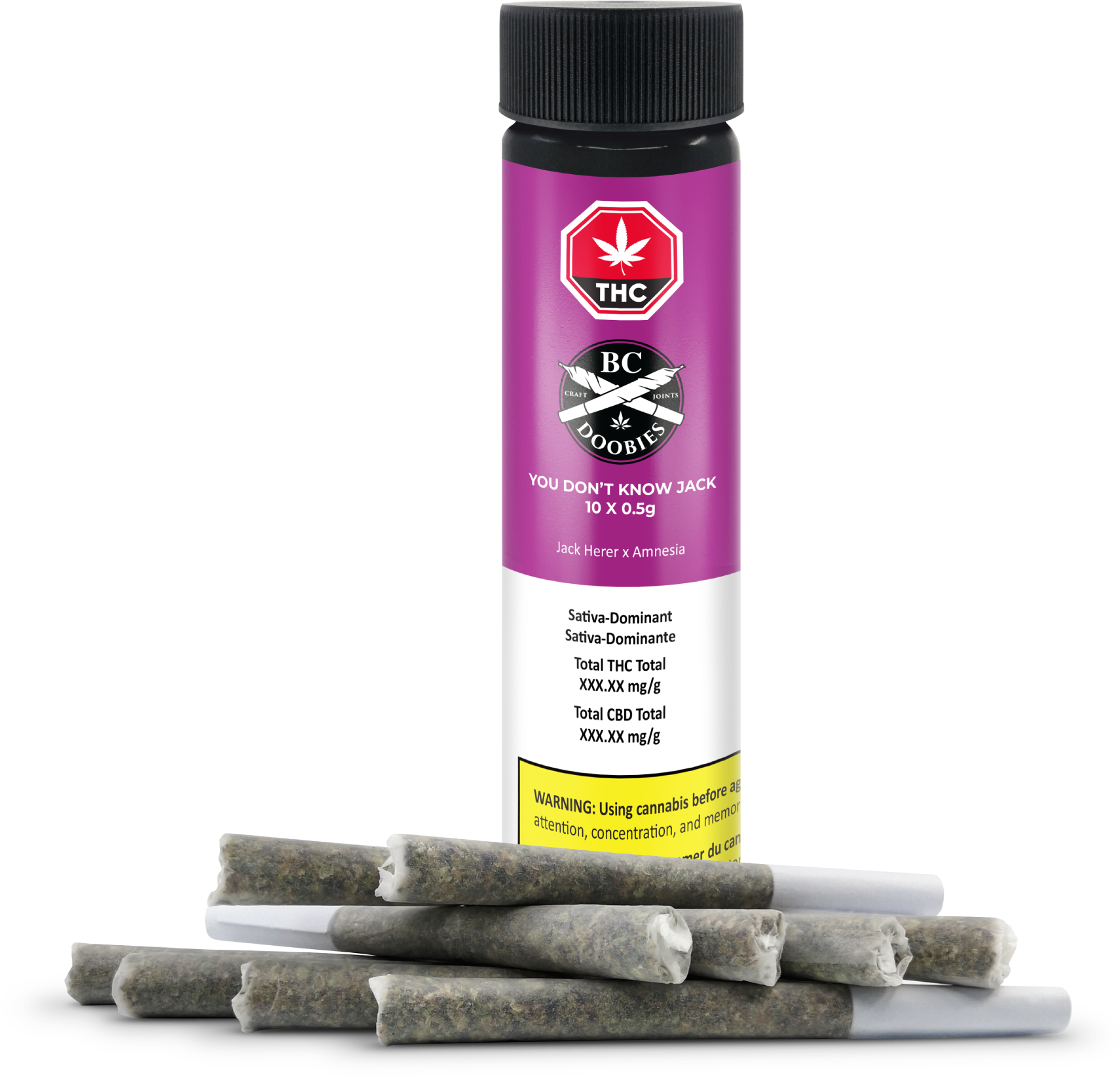 You Don't Know Jack - 10 X 0.5g Sativa Joints | BC Doobies