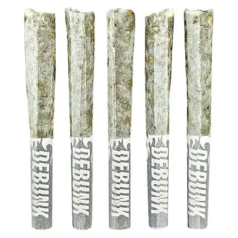 Sour Zkz Bubble Hash Coated Infused - 5 X 0.5g Sativa Infused Joints | Debunk