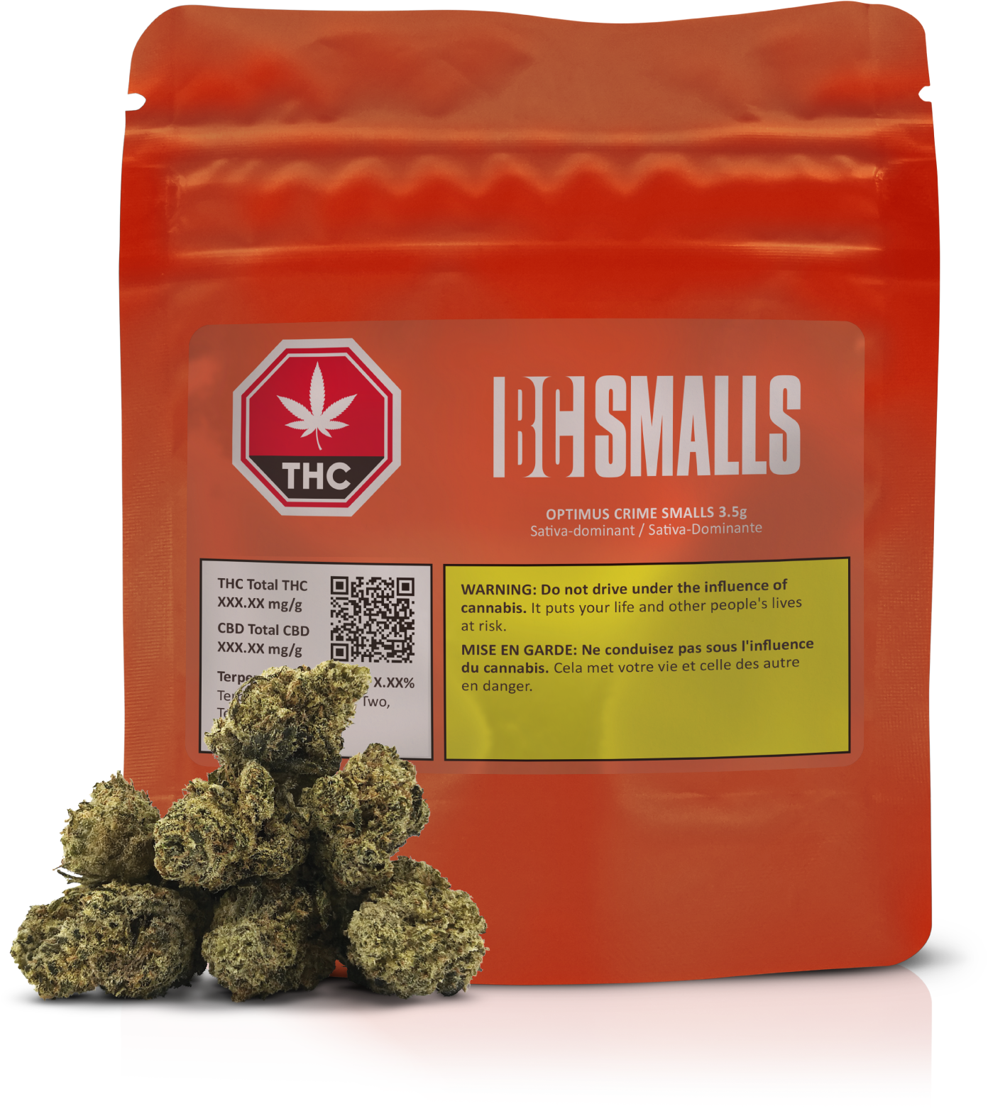 Optimus Crime Smalls - 3.5g Sativa Whole Flower | BC Smalls