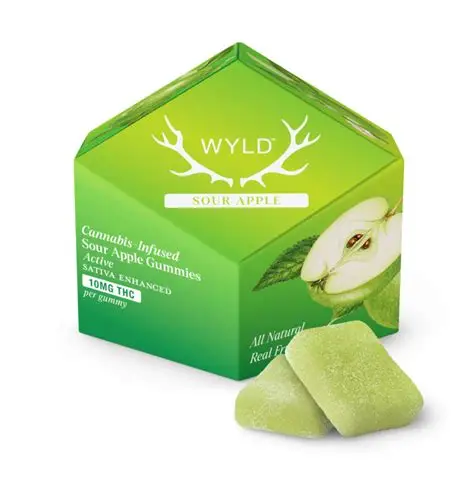 Real Fruit Sour Apple - 10 X 10mg THC Sativa Gummies | Wyld