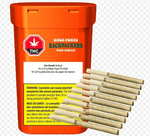 Fire Breath - 10 X 0.35g Indica Joints | Back Forty