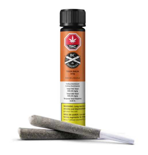 Tiger Balm - 2 X 1g Indica Joints | BC Doobies
