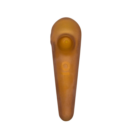 Teardrop Frosted Spoon Pipe - Gold  | Ongrok