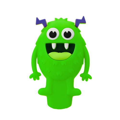 Shaggy Silicone Handpipe  3" Assorted  Smoke Arsenal